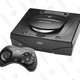 The original Sega Saturn and its controller.